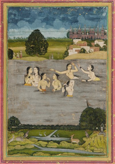 Femmes se baignant dans un lac - Unknown artist