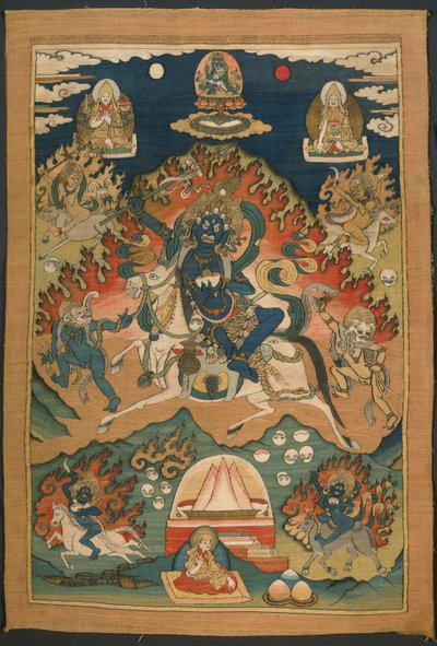 Forme courroucée de la déesse Saraswati (Magzor Gyalmo) ou Palden Llamo - Unknown artist