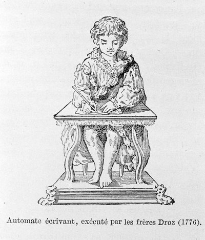 Automate écrivain, conçu par les frères Droz en 1776. - Unknown artist