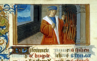 Poissons du Zodiaque, cheminée (miniature, Moyen Âge) - Unknown artist