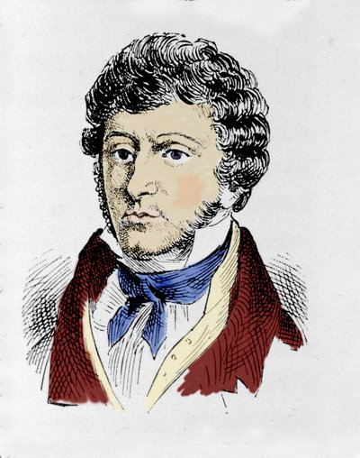 Portrait du compositeur irlandais John Field (1782 - 1837). - Unknown artist