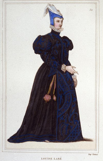 Portrait de Louise Labé (vers 1524-1566), poétesse française - Unknown artist