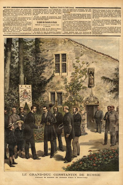 La visite de Constantin Nicolaevich Romanov à la maison de Jeanne d