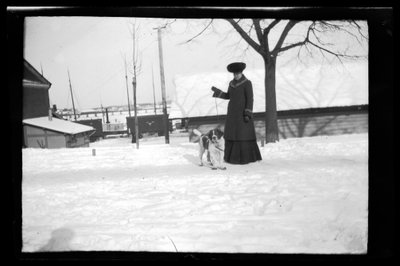 Blenda Simberg et Sarto dans le port de Vyborg - Unknown artist/maker