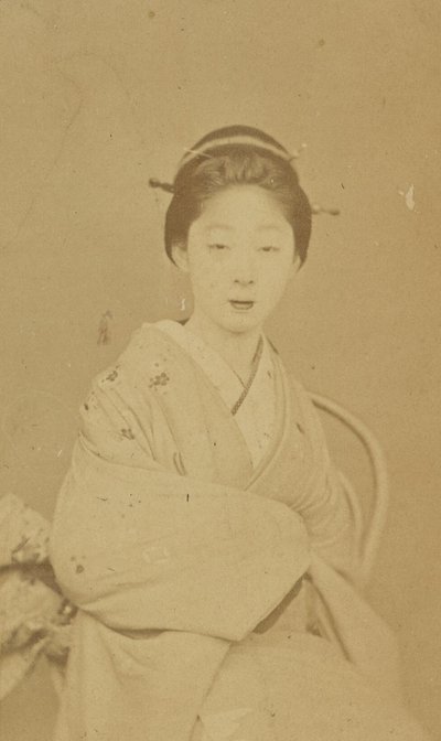 [Femme japonaise assise] - Unknown artist/maker