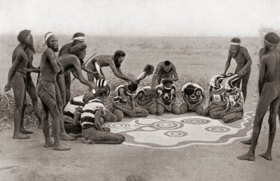 Cérémonie Totémique de la Tribu Warramunga, Australie - Unknown photographer