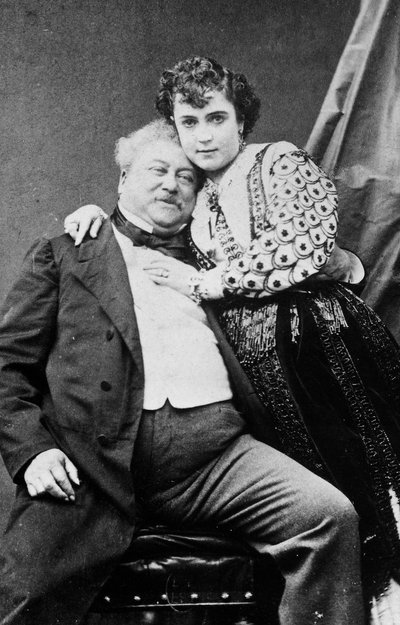 Alexandre Dumas et Adda Mellen - Unknown photographer
