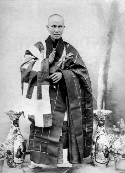 Bonze annamite en Cochinchine, Indochine, vers 1900 (photo n/b) - Unknown photographer