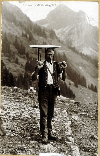 Armailli de la Gruyère - carte postale, fin 19e siècle - Unknown photographer