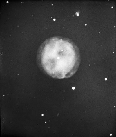 Plaque de verre astronomique de la Nébuleuse du Hibou dans la Grande Ourse (1910) - Unknown photographer