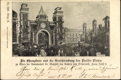 Berlin, François-Joseph Ier à la Pariser Platz, Porte d