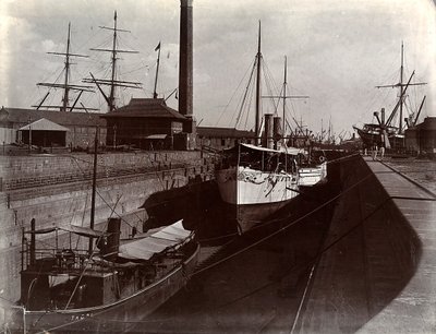 Chantier naval de Bombay, Inde - Unknown photographer