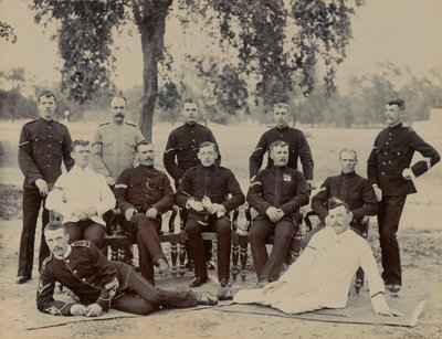 Caporaux de la compagnie C, 1er Bataillon du Régiment du Bedfordshire, vers 1890 - Unknown