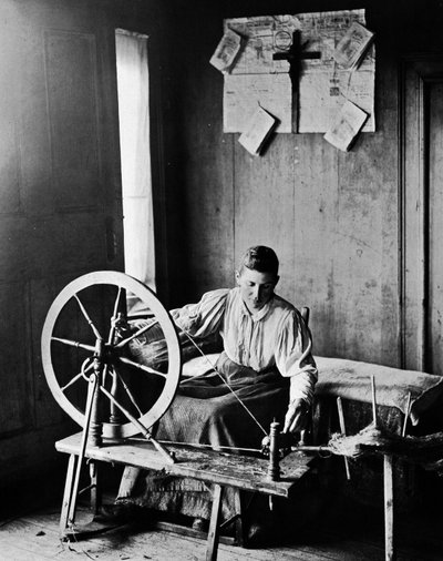 Tissage artisanal par Nortman vers 1890 - Unknown photographer