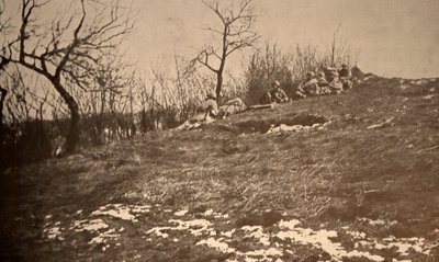 Troupes françaises sur une pente - Unknown photographer