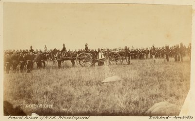 Parade funéraire de SAI le Prince Impérial, Zululand, 2 juin 1879 - Unknown photographer