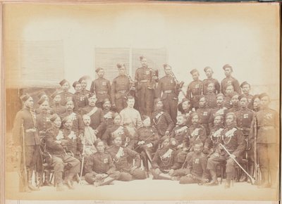 Sous-officiers et fusiliers Gurkha du 4e régiment Gurkha (fusiliers) - Unknown photographer