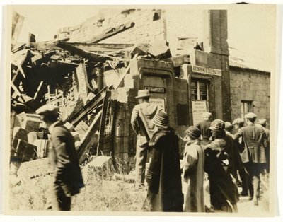Groupe de touristes américains aux ruines de l
