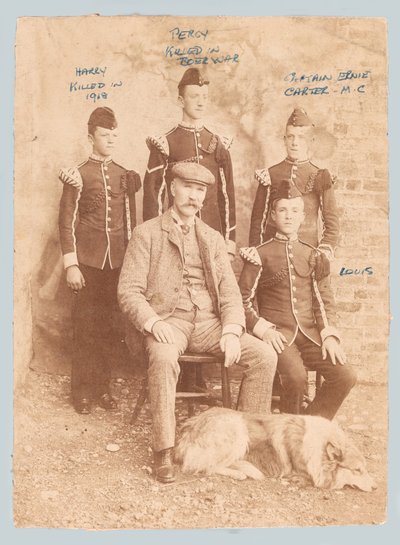 Portrait de groupe de William Carter avec ses fils - Unknown photographer