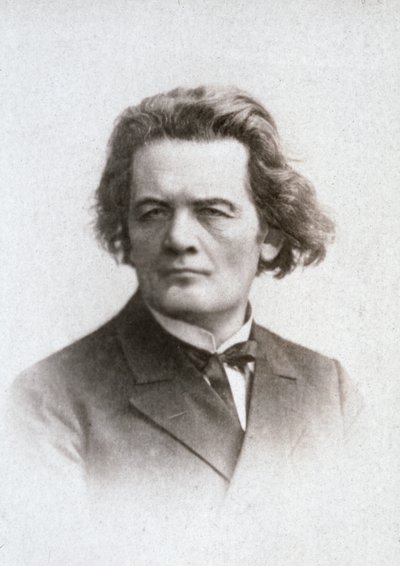 Portrait en buste du célèbre pianiste et compositeur russe Anton Grigorevic Rubinstein - Unknown photographer