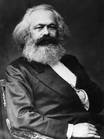 Karl Marx (1818-1893), théoricien socialiste et révolutionnaire allemand - Unknown photographer