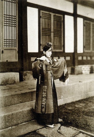 Danseuse Kusang coréenne (fin du XIXe siècle) - Unknown photographer