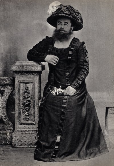 Les Monstres, la femme à barbe. Photographie, fin du 19e siècle, Paris. Coll. Selva - Unknown photographer