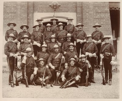 Police montée du Nord-Ouest, casernes de Chelsea, jubilé de diamant - Unknown photographer