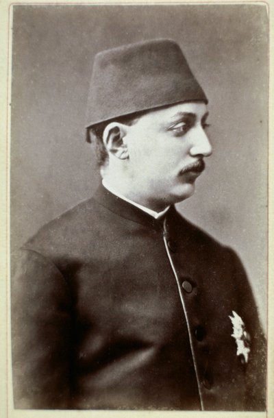 Empire Ottoman : Portrait du Sultan Murad V (1840-1904). Photographie. 1876 Ankara, Société Historique Turque Turquie - Unknown photographer