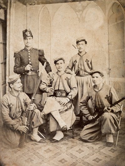 Zouaves pontificaux - 1865 - Unknown photographer
