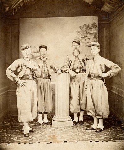 Zouaves pontificaux - 1865 - Unknown photographer