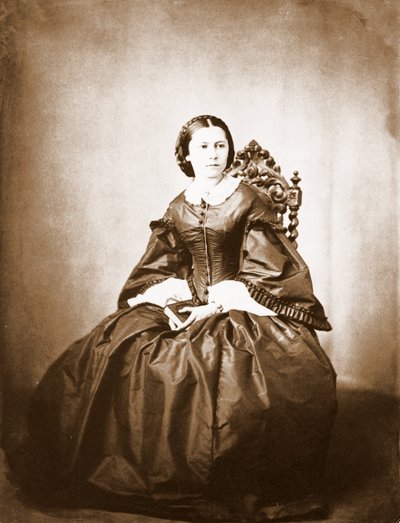 Portrait de Clara Schumann (1819-1896), épouse de Robert Schumann - Unknown photographer