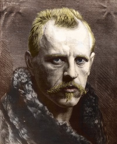 Portrait de Fridtjof Nansen (1861-1930) (gravure) - Unknown photographer