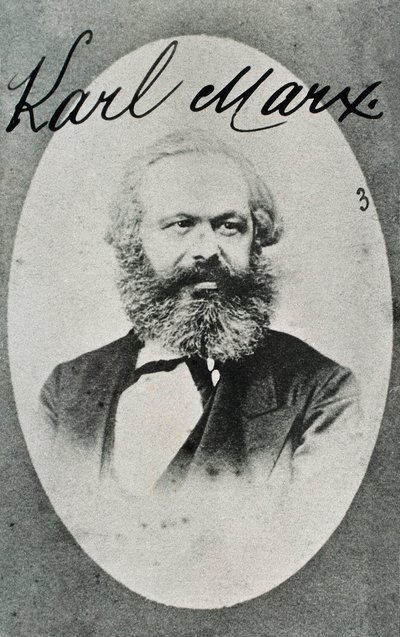 Portrait du philosophe et économiste allemand Karl Marx (1818-1883) - Unknown photographer