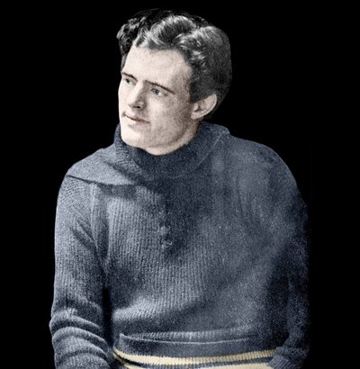 Portrait de Jack London (1876-1916), romancier américain. - Unknown photographer