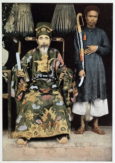 Portrait de Kinh Luoc (Vice-roi) du Tonkin, fin 19e siècle. - Unknown photographer