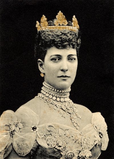 Portrait de la reine Alexandra de Danemark - Unknown photographer