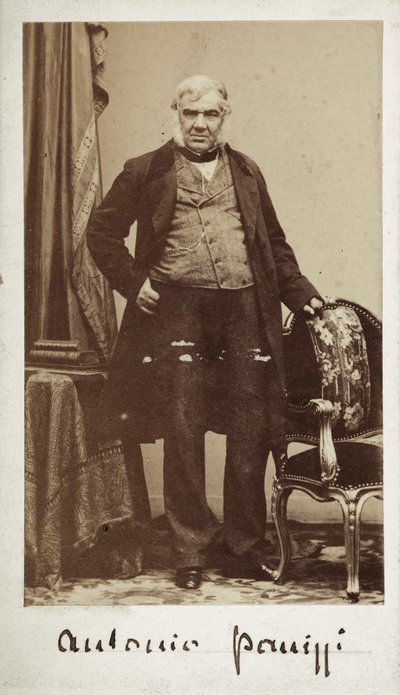 Portrait du sénateur Antonio Panizzi (1797-1879) Directeur de la Bibliothèque du British Museum - Unknown photographer