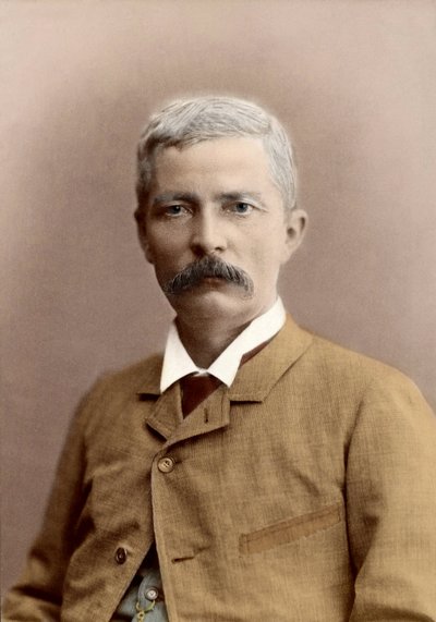 Portrait de Sir Henry Morton Stanley (né John Rowlands) (1841-1904), journaliste et explorateur gallois. Colorisation ultérieure - Unknown photographer