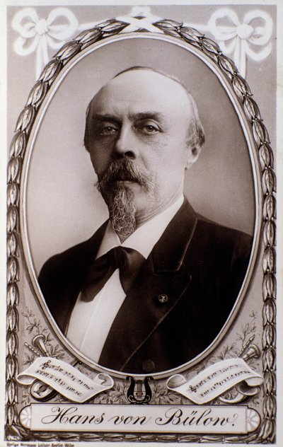 Portrait du directeur et pianiste allemand Hans von Bülow - Unknown photographer