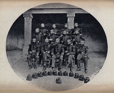 Portrait des pompiers du 22e de ligne - Unknown photographer