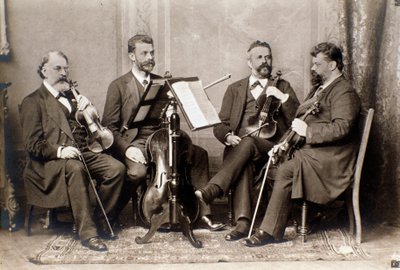Portrait des membres du quatuor Joachim, vers 1900 - Unknown photographer