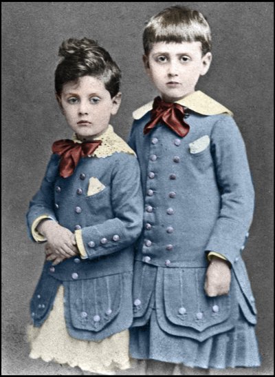 Robert et Marcel Proust enfants en 1877 - Unknown photographer