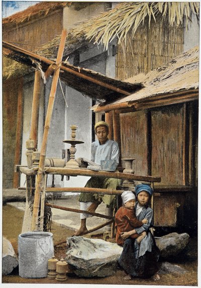 Tourneur, artisan du Tonkin. Gravure fin 19ème siècle - Unknown photographer