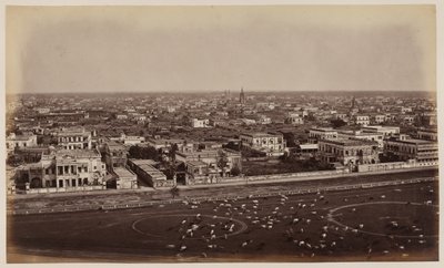 Vue depuis le monument Ochterlony, Calcutta - Unknown photographer