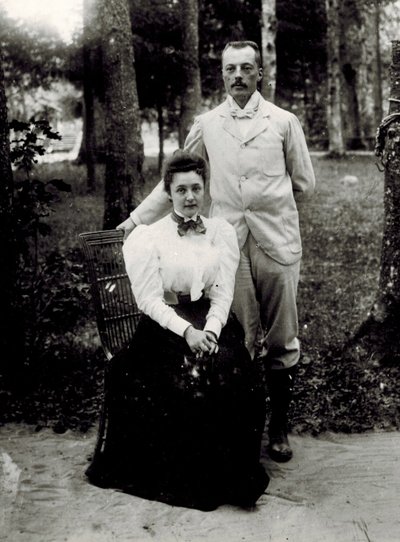 Vladimir Dmitrievich Nabokov (1870-1922) et Elena Ivanovna Rukavishnikova (1876-1939) - Unknown photographer