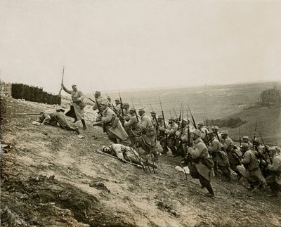 Guerre de 14-18 (1914-1918) - Propagande - Plaque de verre stéréoscopique photographique LSU (L.S.U. La Stereoscopie Universelle) éditée en 1914 : suppression du grand éperon de Notre-Dame de Lorette (commune d