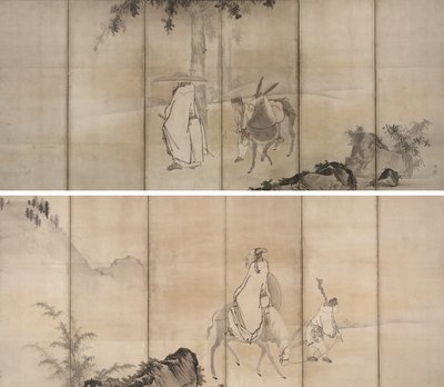 Su Shi (So Shoku) et Pan Lang (Han Rō) - Unkoku Tōgan
