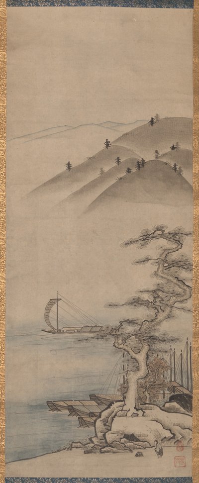 Paysages (une paire) - Unkoku Toyo