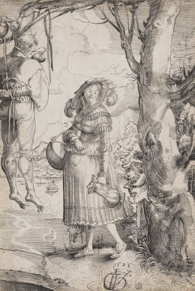 Femme près d